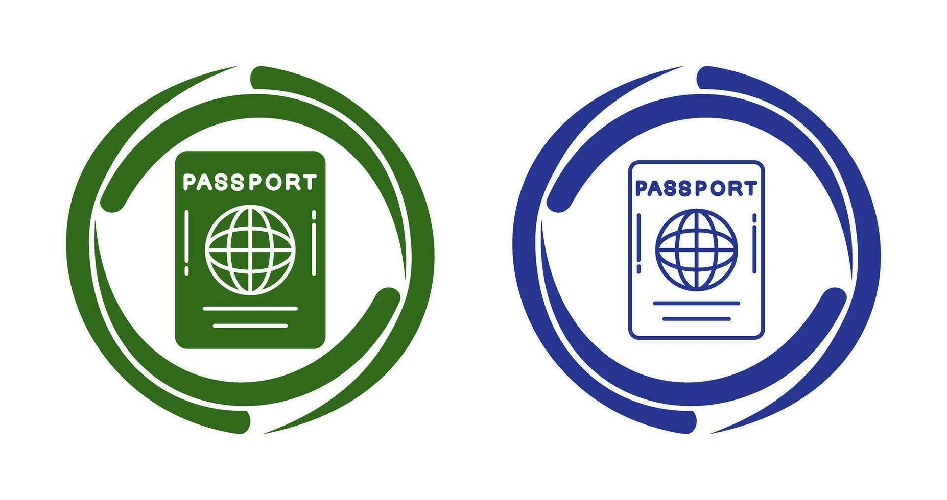 icono de vector de pasaporte