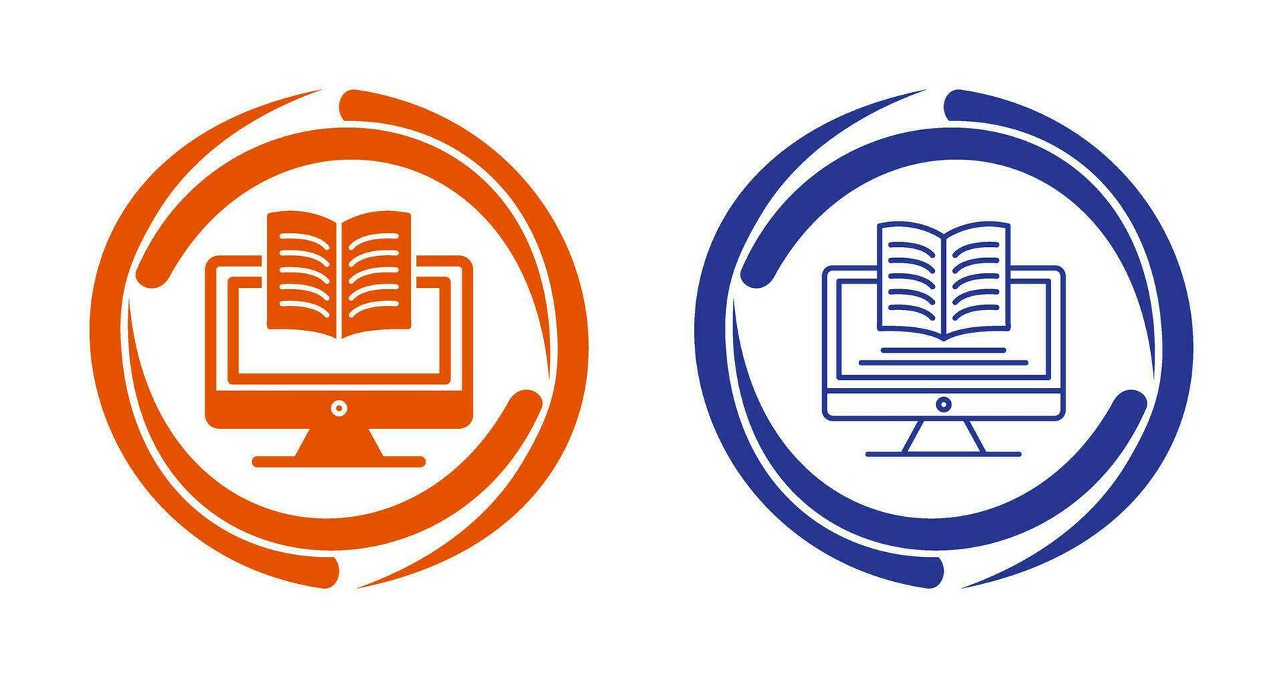 Digital Learning Vector Icon