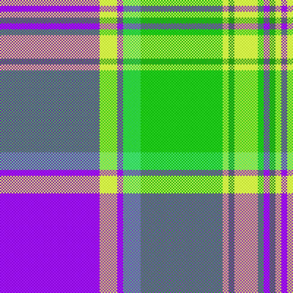 Pattern seamless check of textile texture vector with a plaid background tartan fabric.