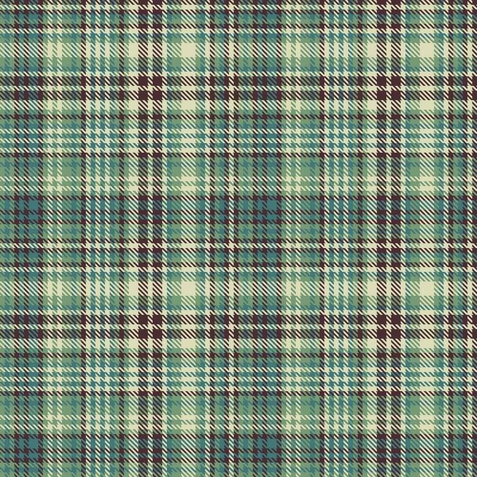 Vector fabric texture of check textile seamless with a tartan plaid background pattern.