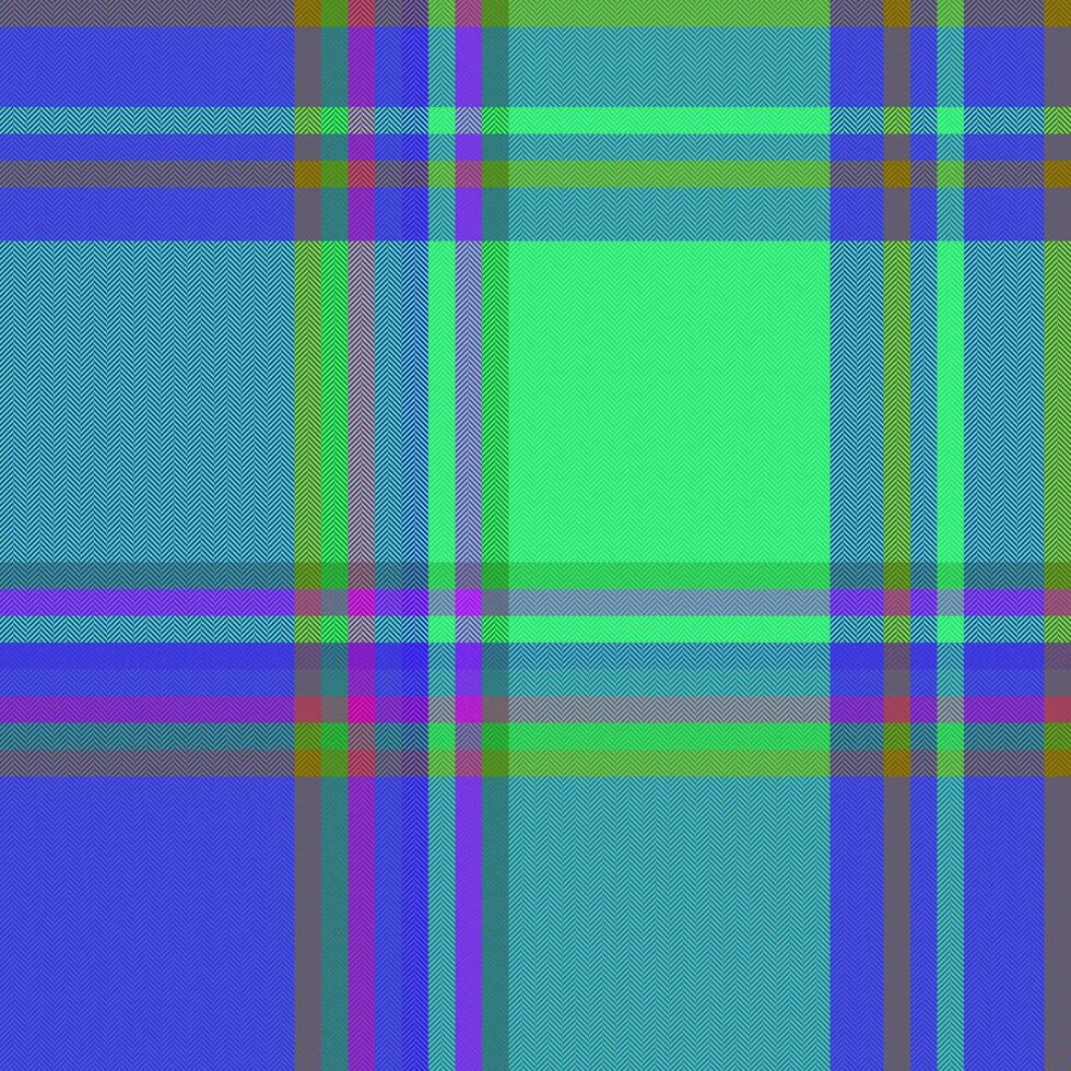 Background fabric pattern of vector seamless texture with a plaid tartan textile check.