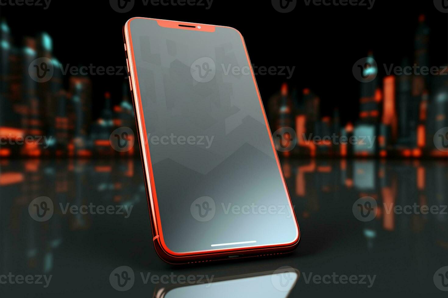 3D render mockup of a smartphone social app icon AI Generated photo