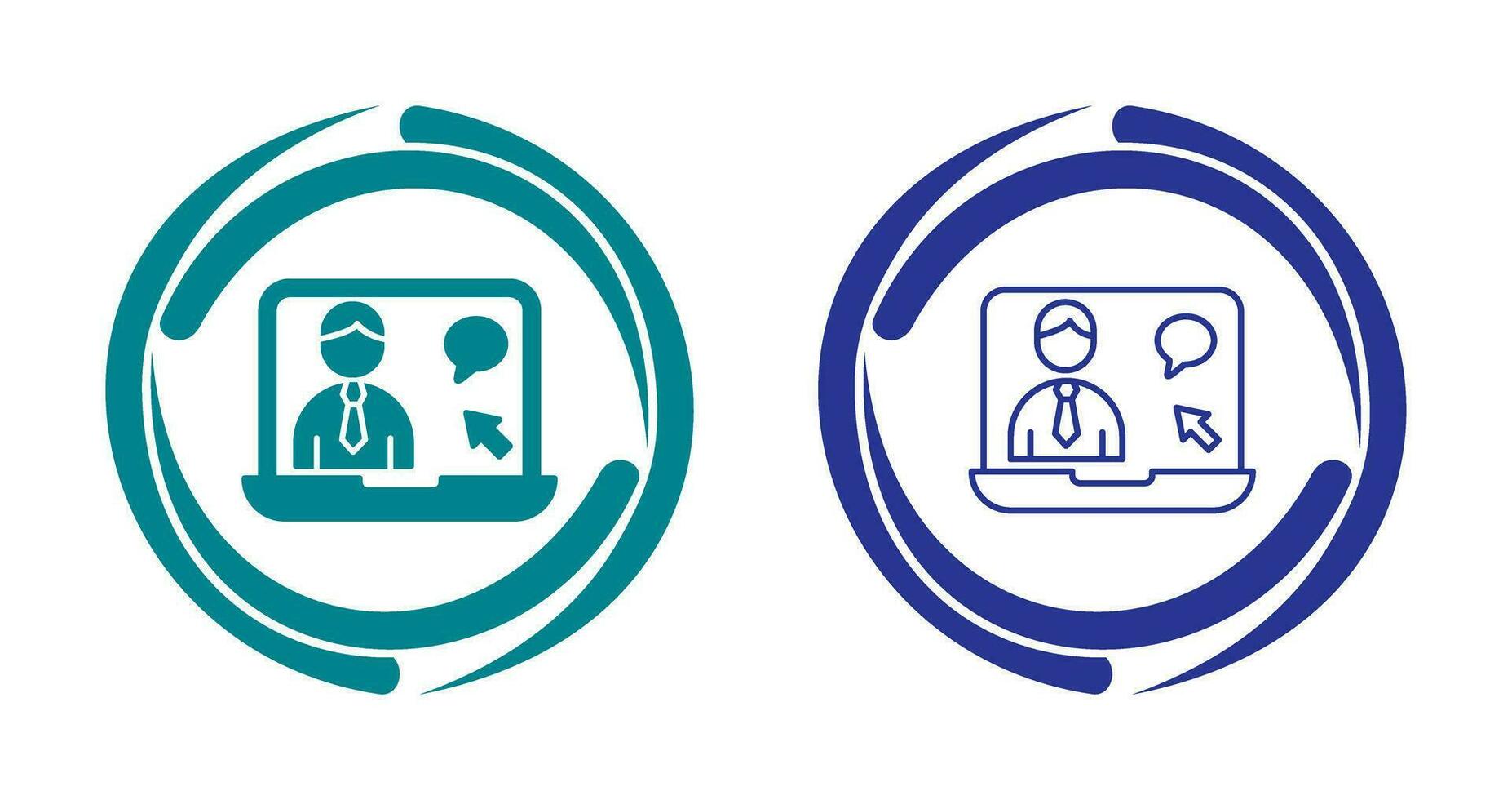 Online Interview Vector Icon