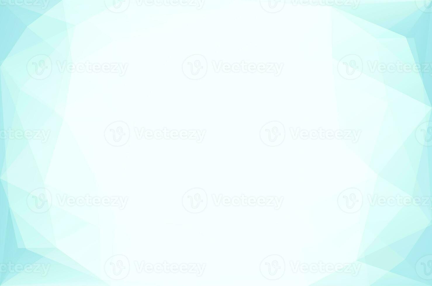 Abstract light blue polygonal geometric background made of triangles. photo