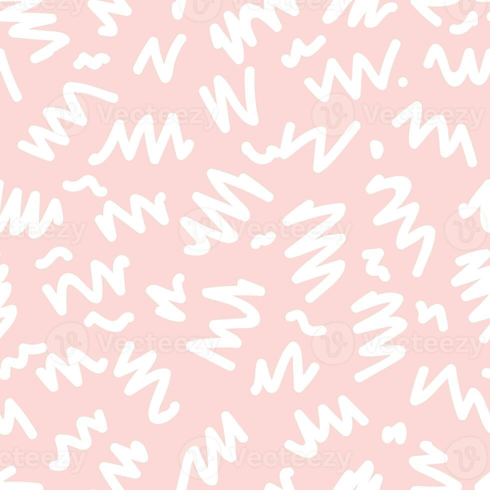 Seamless hand drawn irregular uneven pink and white texture photo