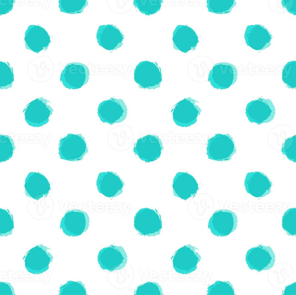 Seamless pattern with distressed dry brush dots photo