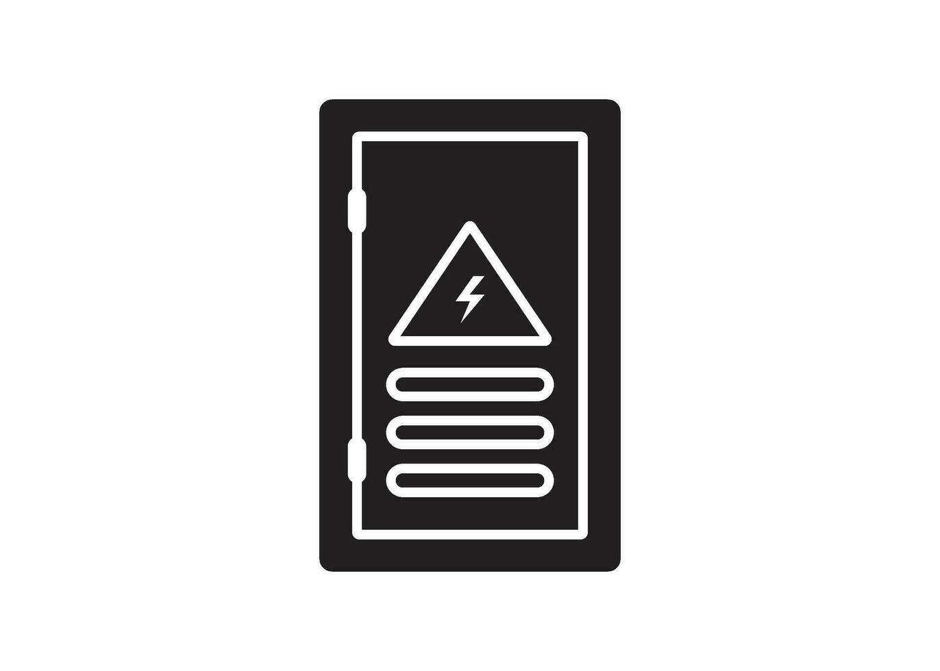 electrical panel icon design vector isolated