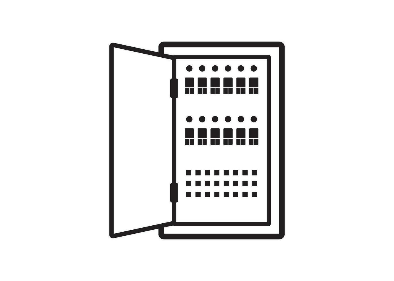 electrical panel icon design vector isolated