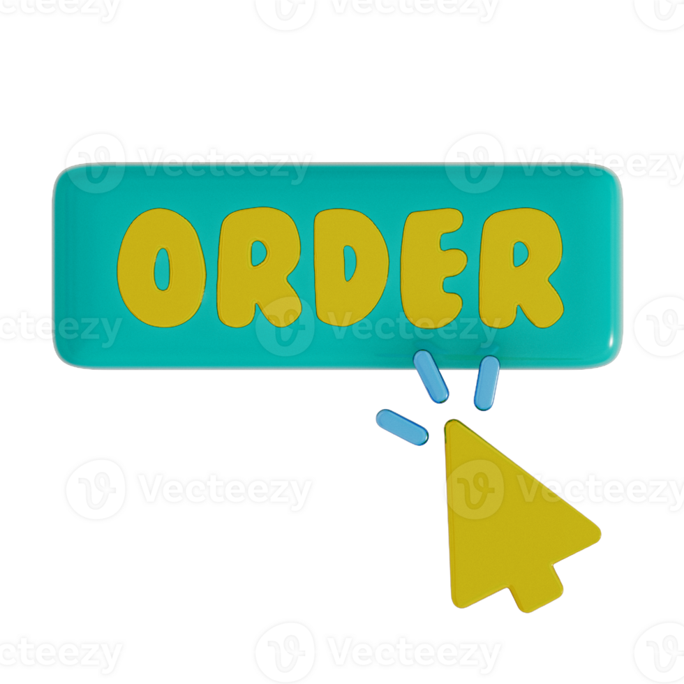 Online shop objects , 3D rendering on a transparent background png