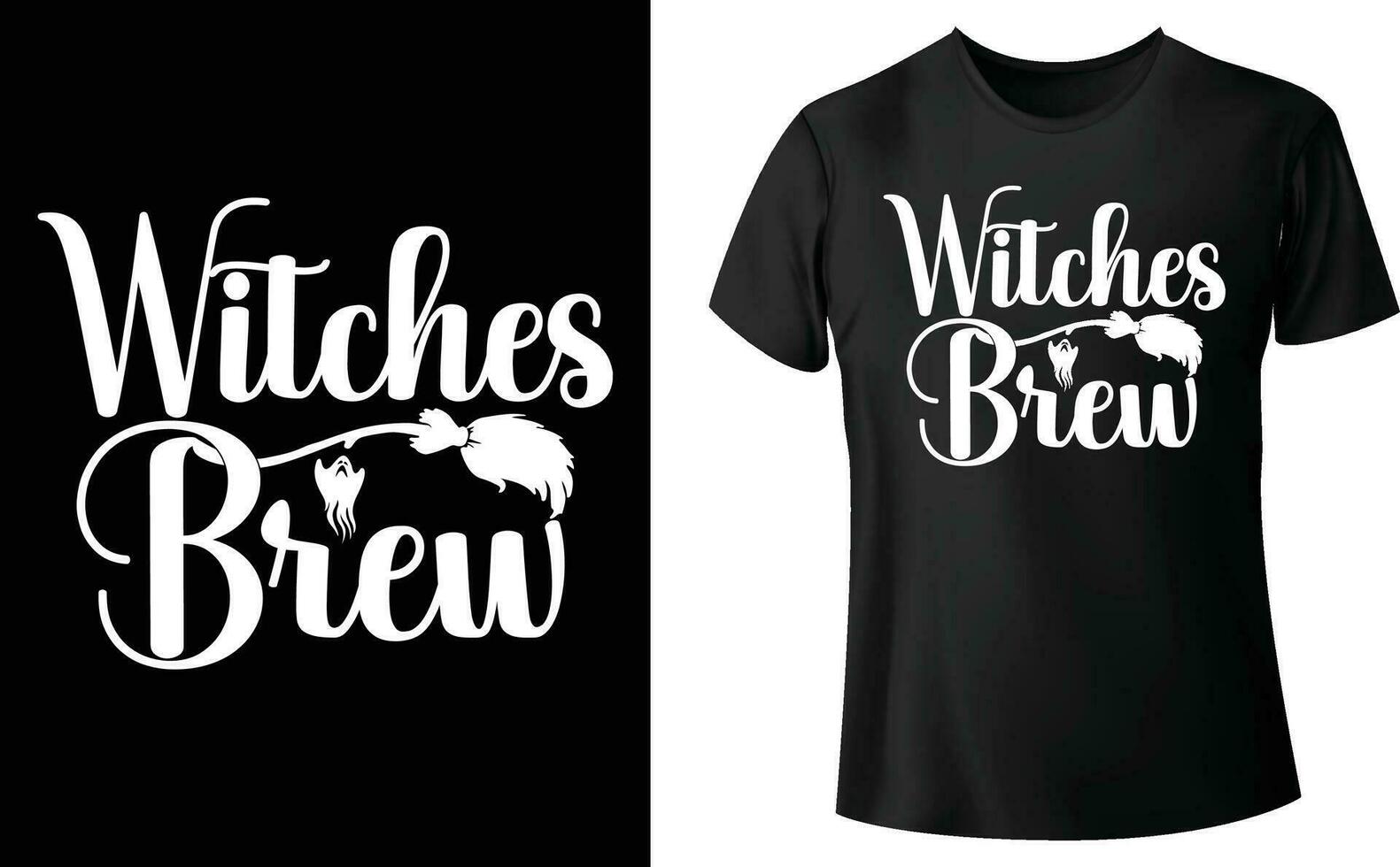 brujas elaborar cerveza Víspera de Todos los Santos camiseta diseño vector