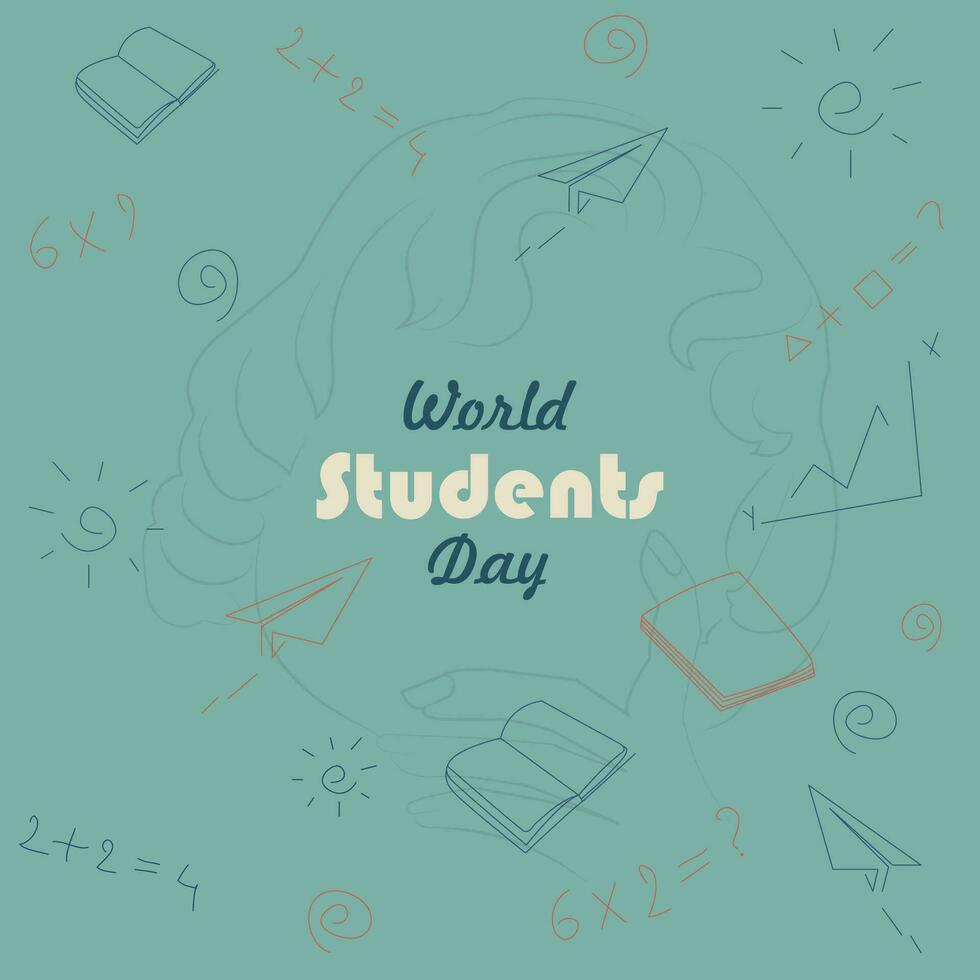 free vector student day banner