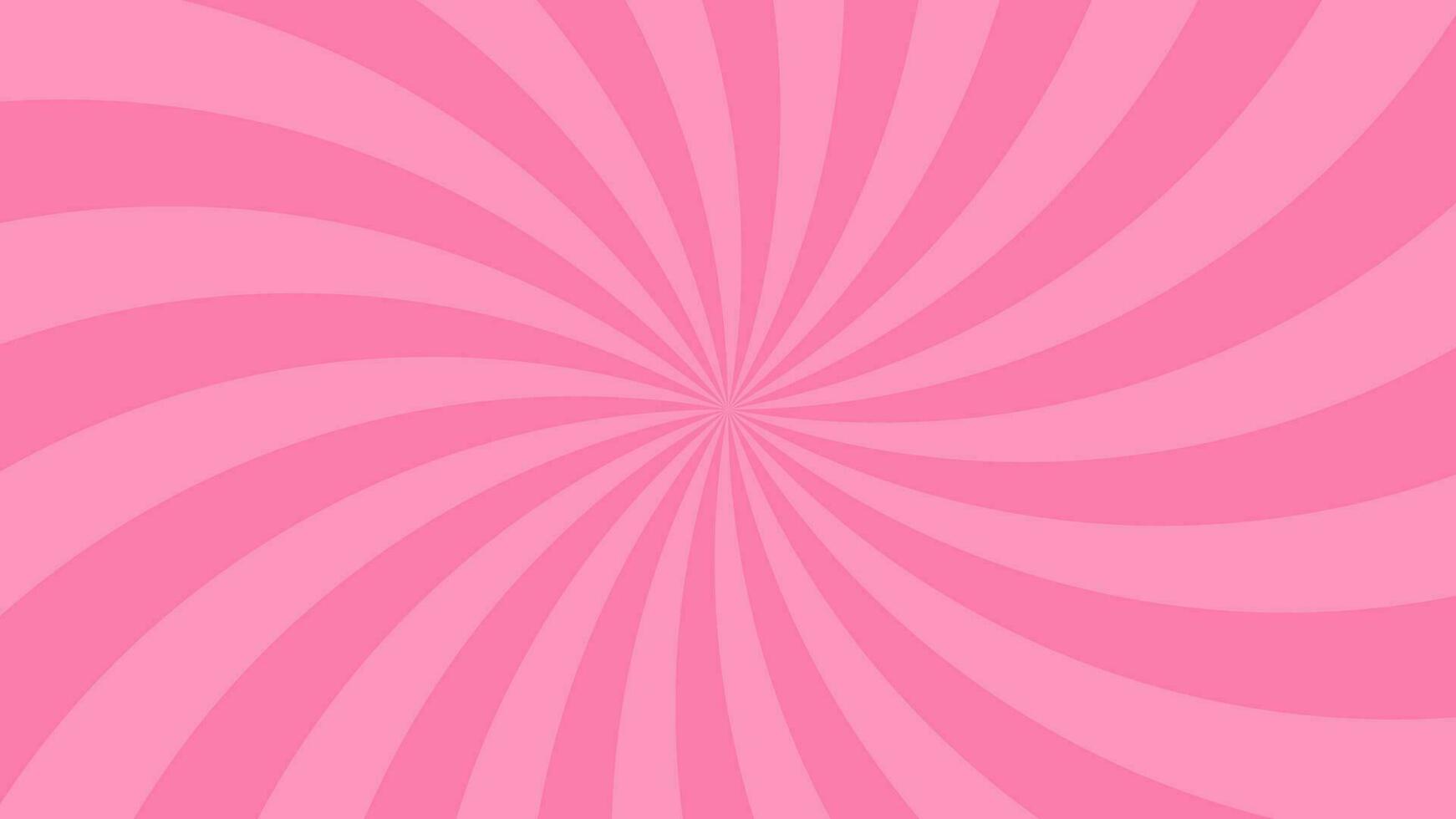Simple Light Pink Curved Radial Lines Effect Vector Background