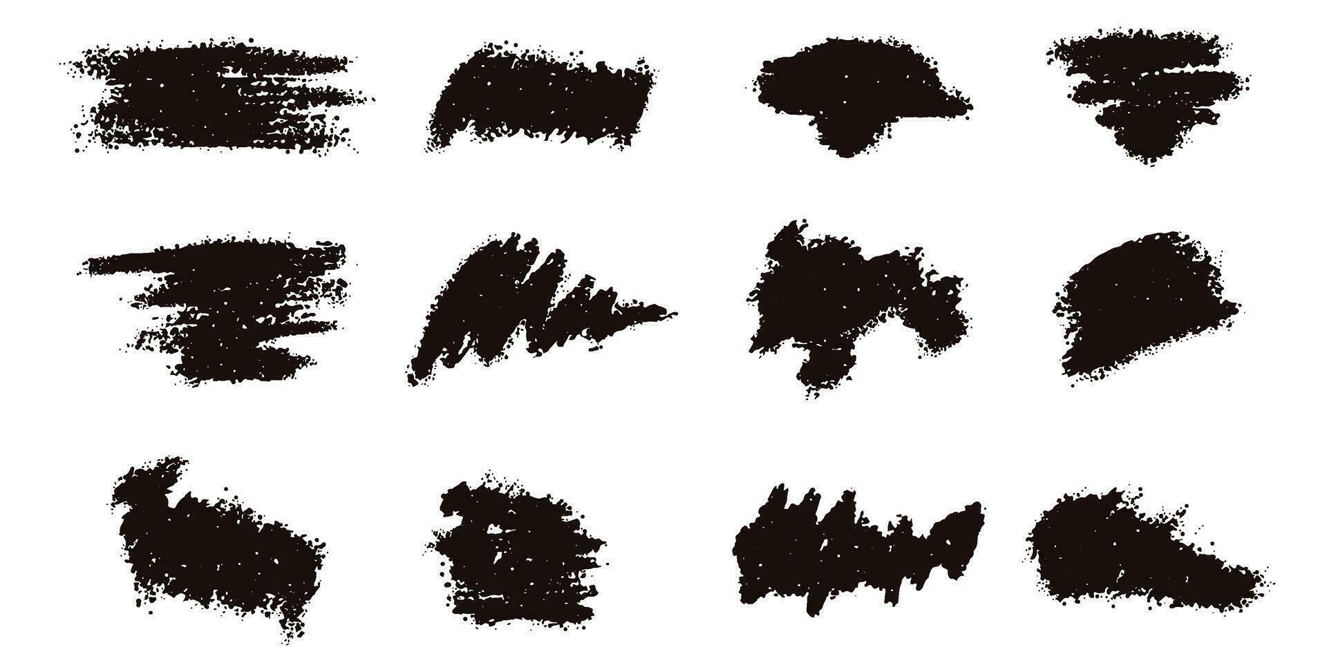 Black splash collection. Ink stain. Spray paint the shape with stain. Set of spray paint elements. black ink splash lines and drops. Paint brush, stroke vector set. Spray paint the shape with stain.