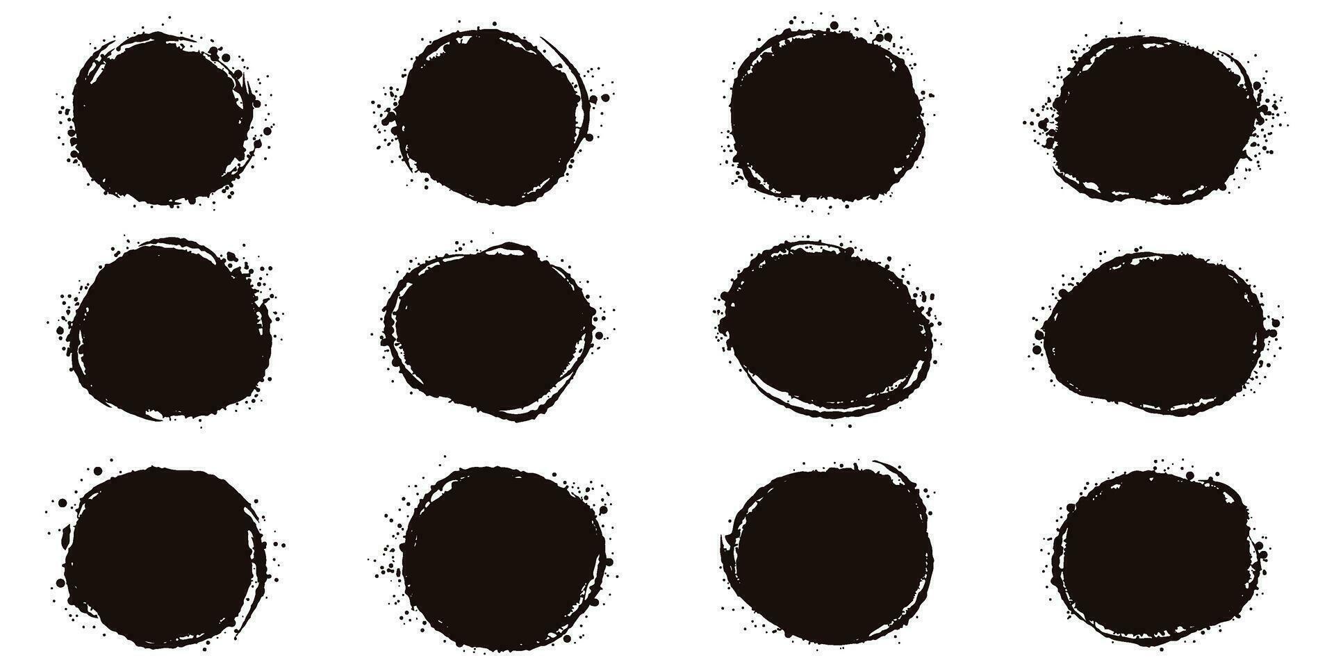 Black splash collection. Ink stain. Spray paint the shape with stain. Set of spray paint elements. black ink splash lines and drops. Paint brush, stroke vector set. Spray paint the shape with stain.