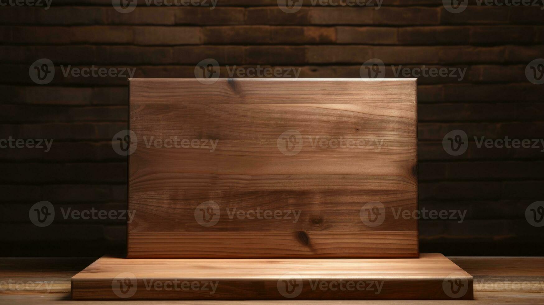 empty wooden table background photo