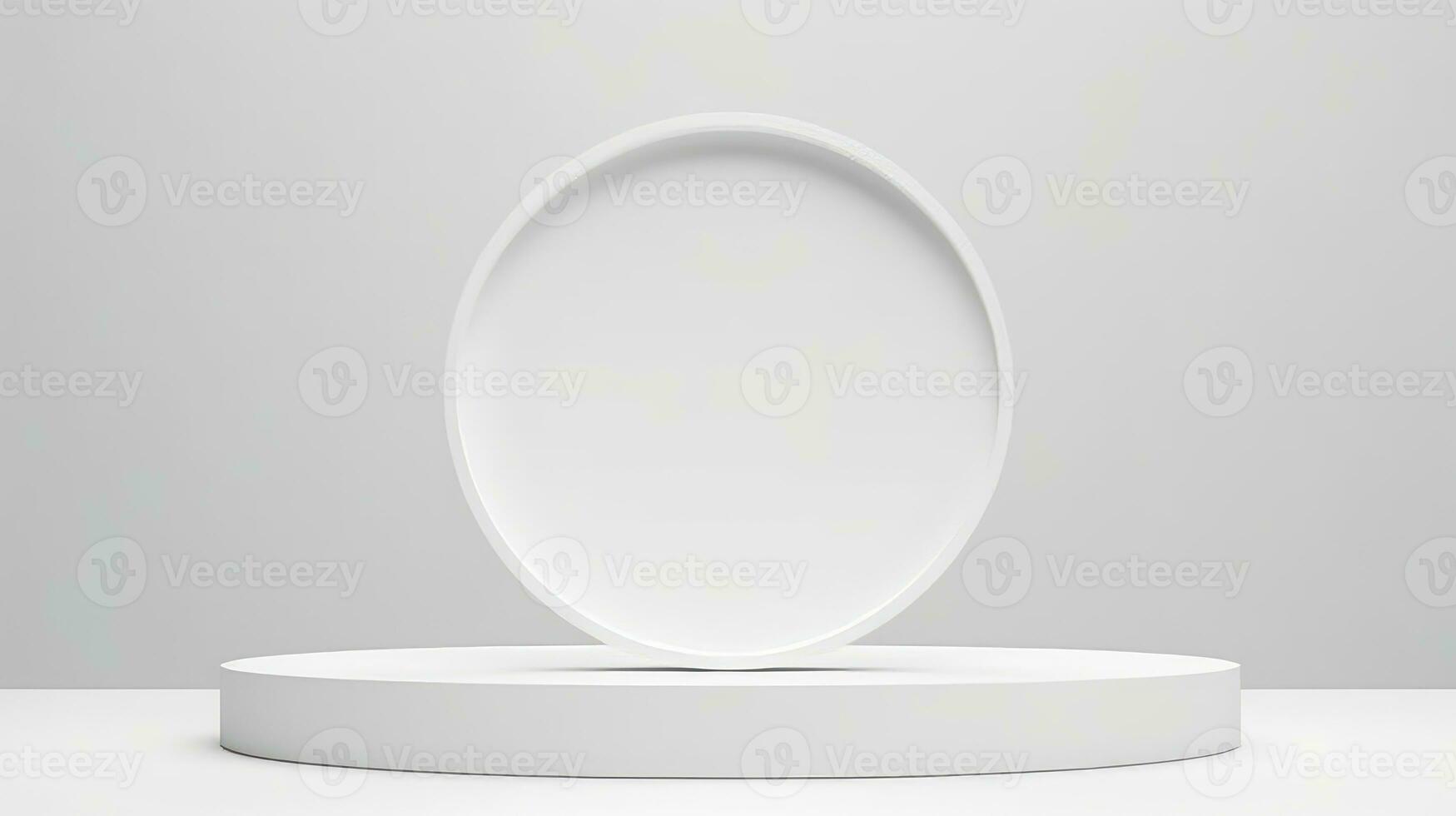 White Podium, Minimal White podium for product photo
