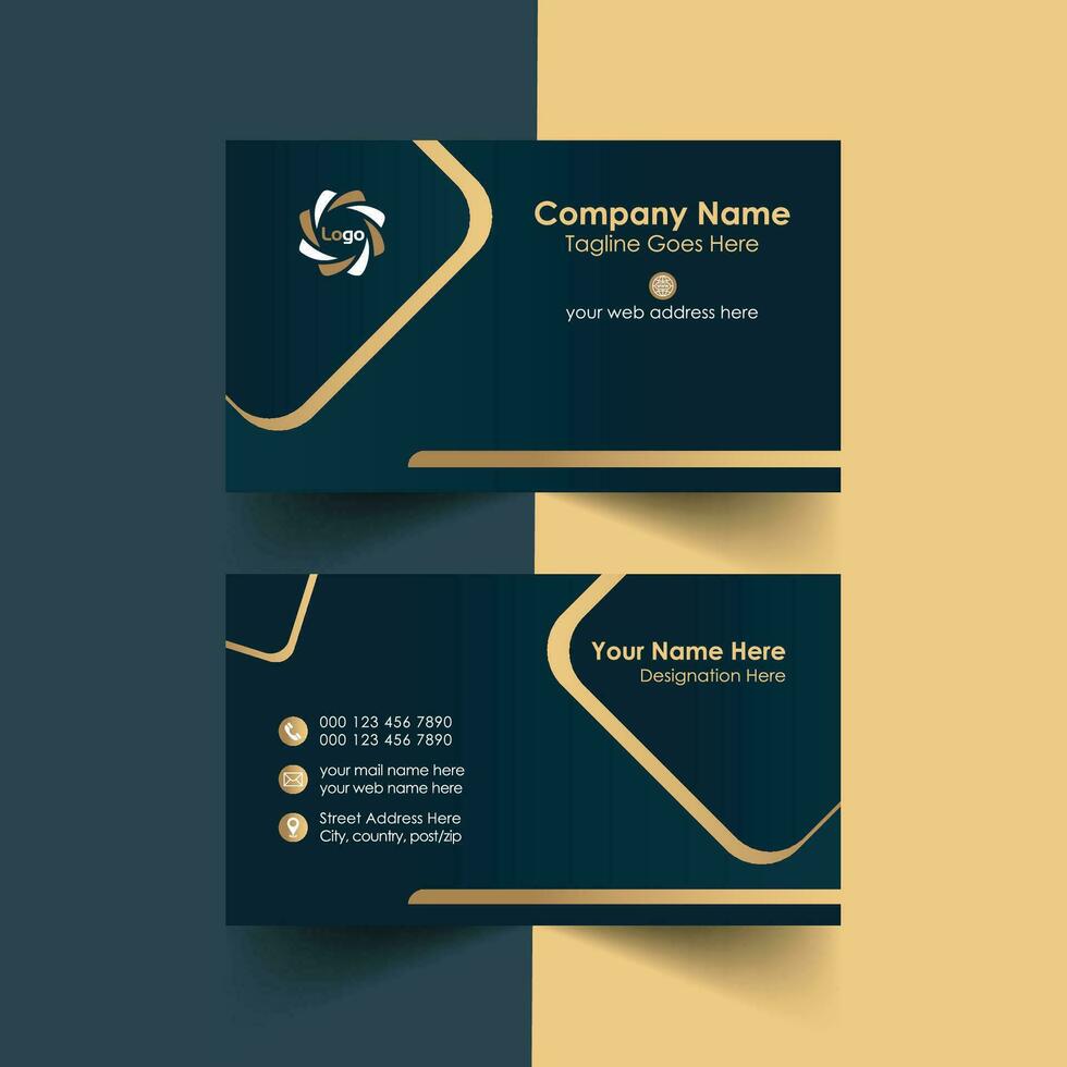 business card template modern visiting card Free vector