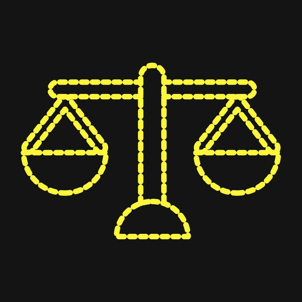 Icon scale. Indonesian general election elements. Icons in dotted style. Good for prints, posters, infographics, etc. vector