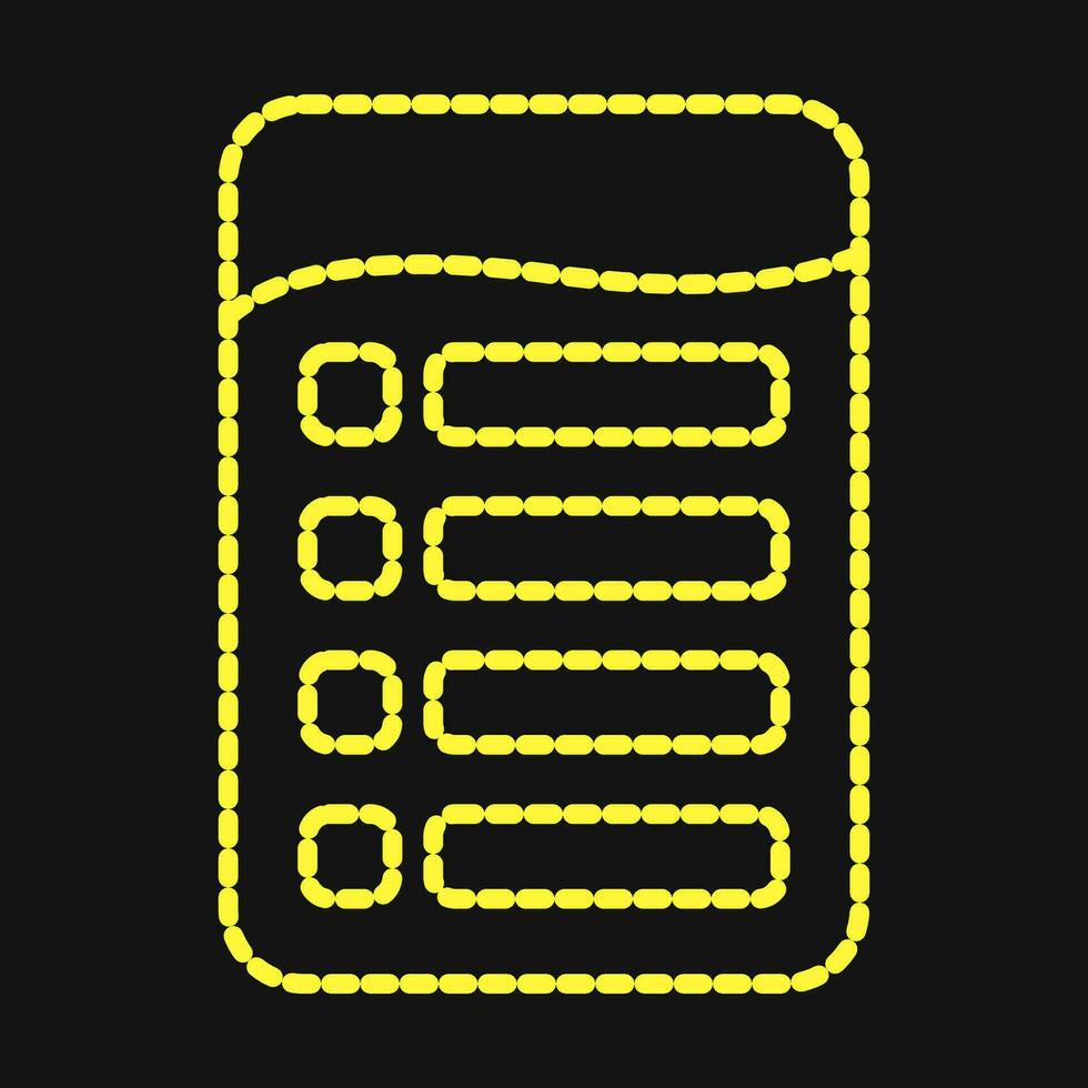 Icon voter list. Indonesian general election elements. Icons in dotted style. Good for prints, posters, infographics, etc. vector