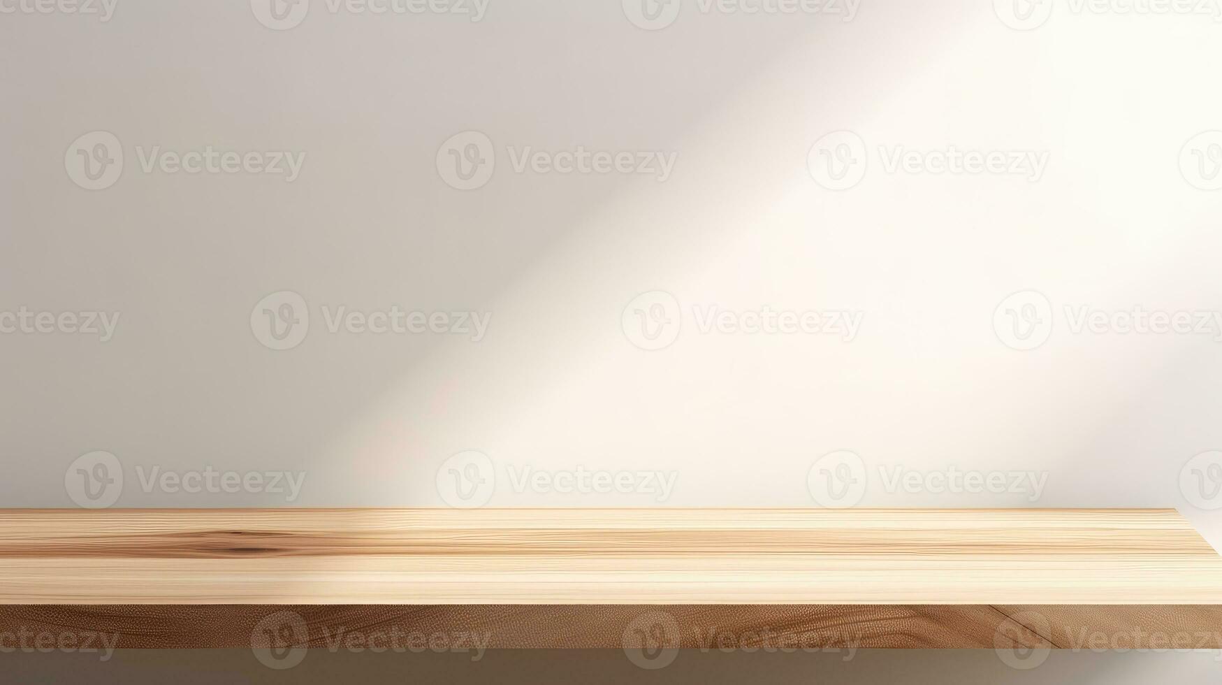 empty wooden table floor, wooden table for product, photo