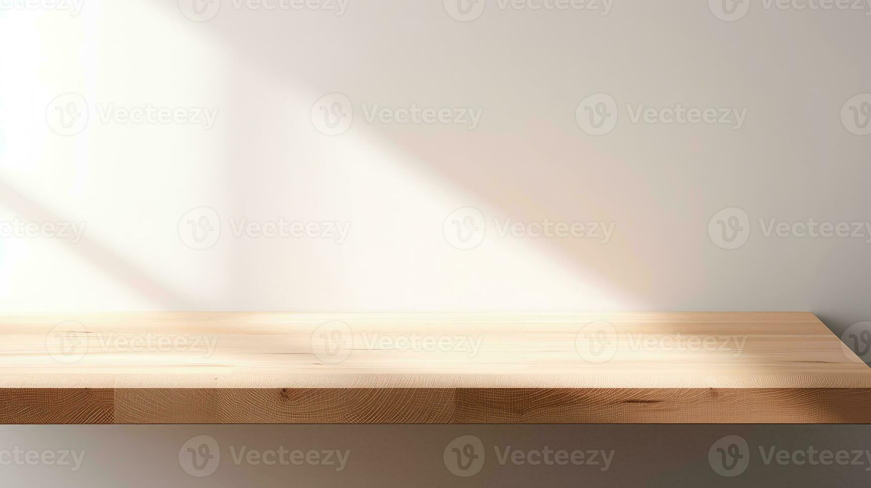 empty wooden table floor, wooden table for product, photo