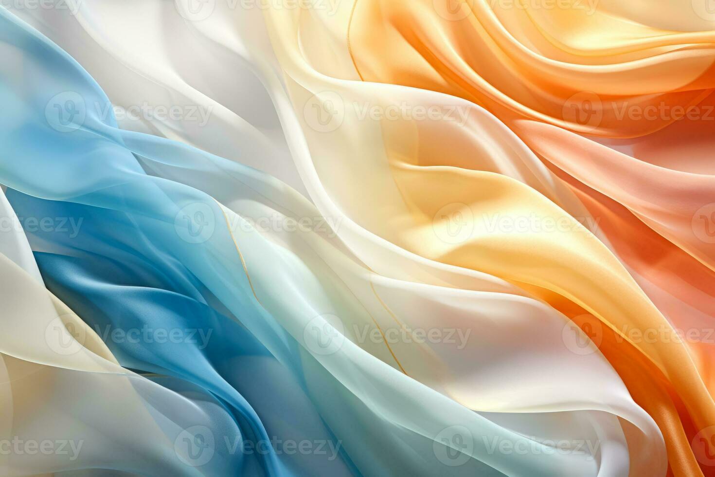 Silk fabric patterns in abstract design captured in soft lighting photo