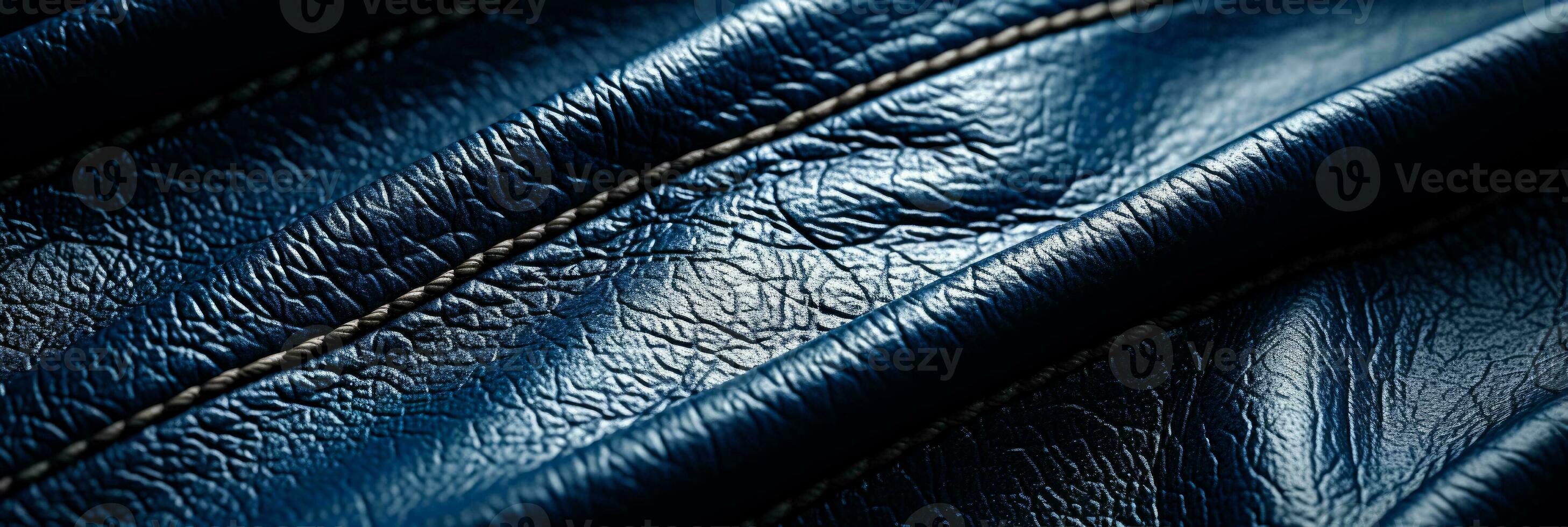 High resolution image highlighting denim fabrics robust texture and intricate stitching photo