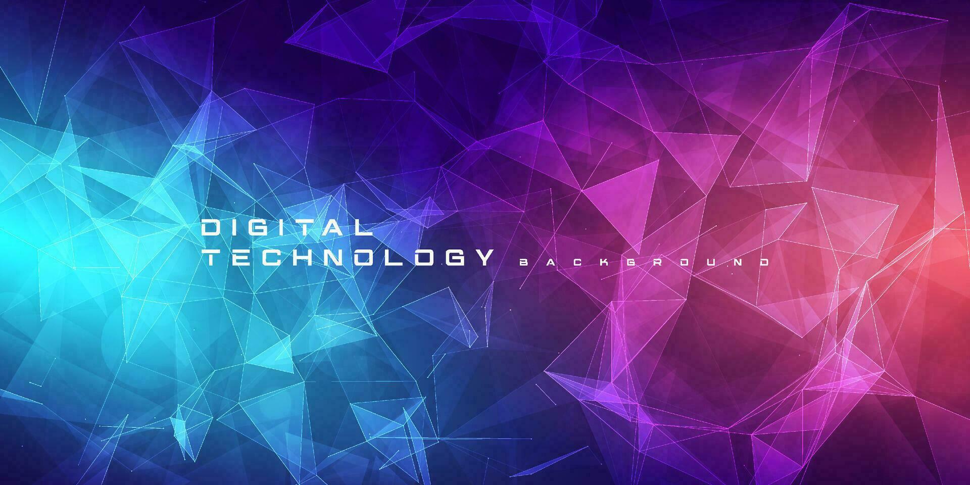 Abstract digital technology futuristic circuit blue pink background, Cyber science tech, Innovation communication future, Ai big data, internet network connection, Cloud hi-tech illustration vector