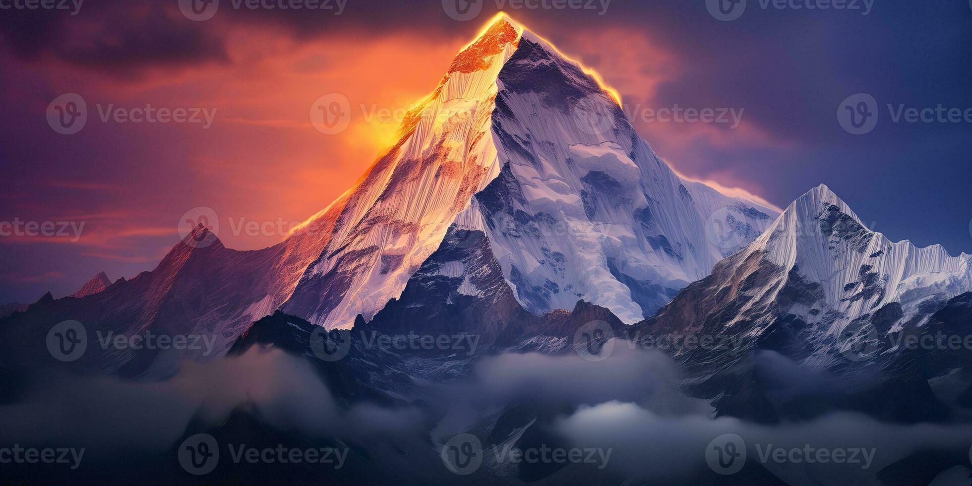 AI Generated. AI Generative. High rock hill mountain adventure travel explore trekking background landscape. Graphic Art photo