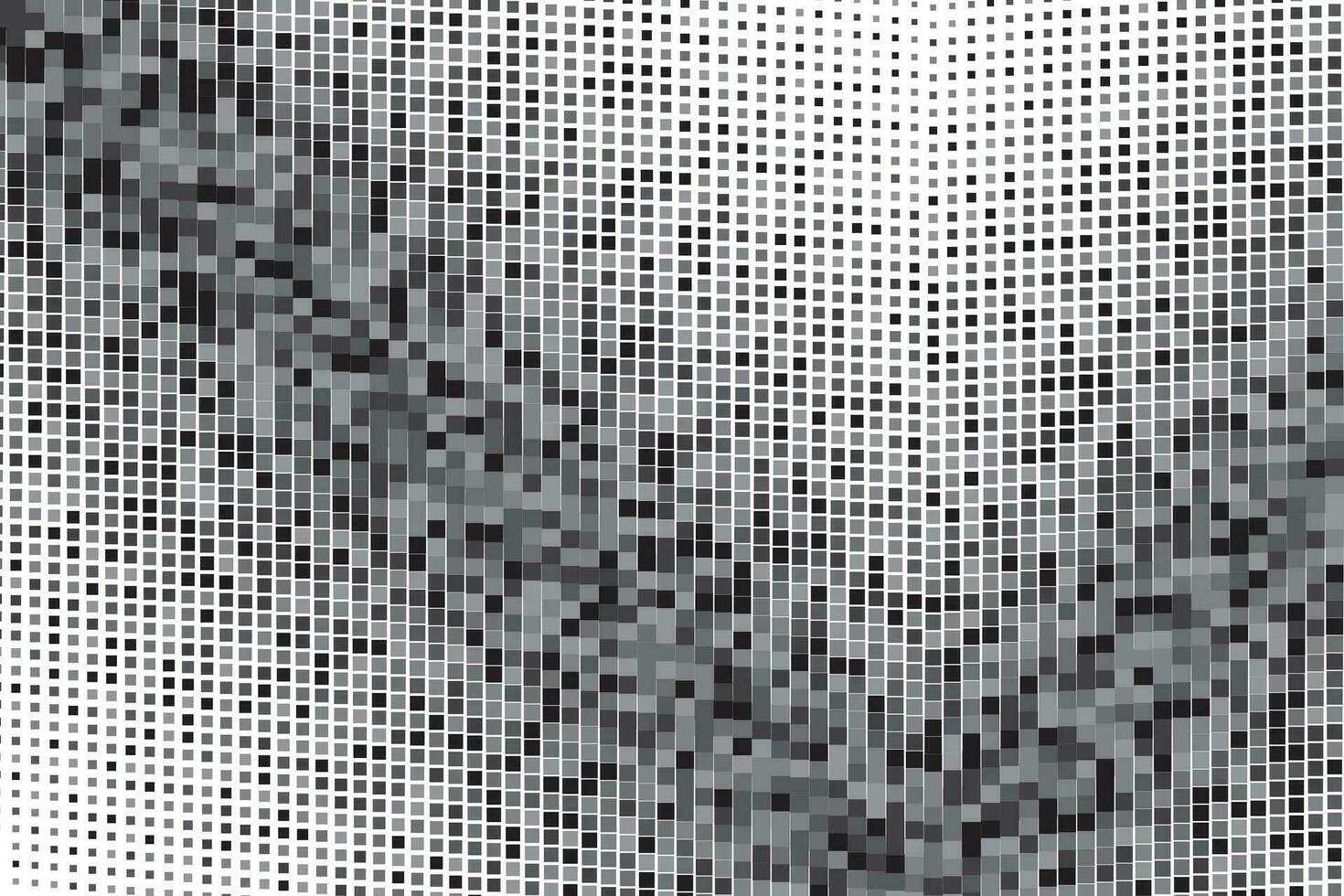 Black halftone dot grain texture pixel popart abstract pattern background vector