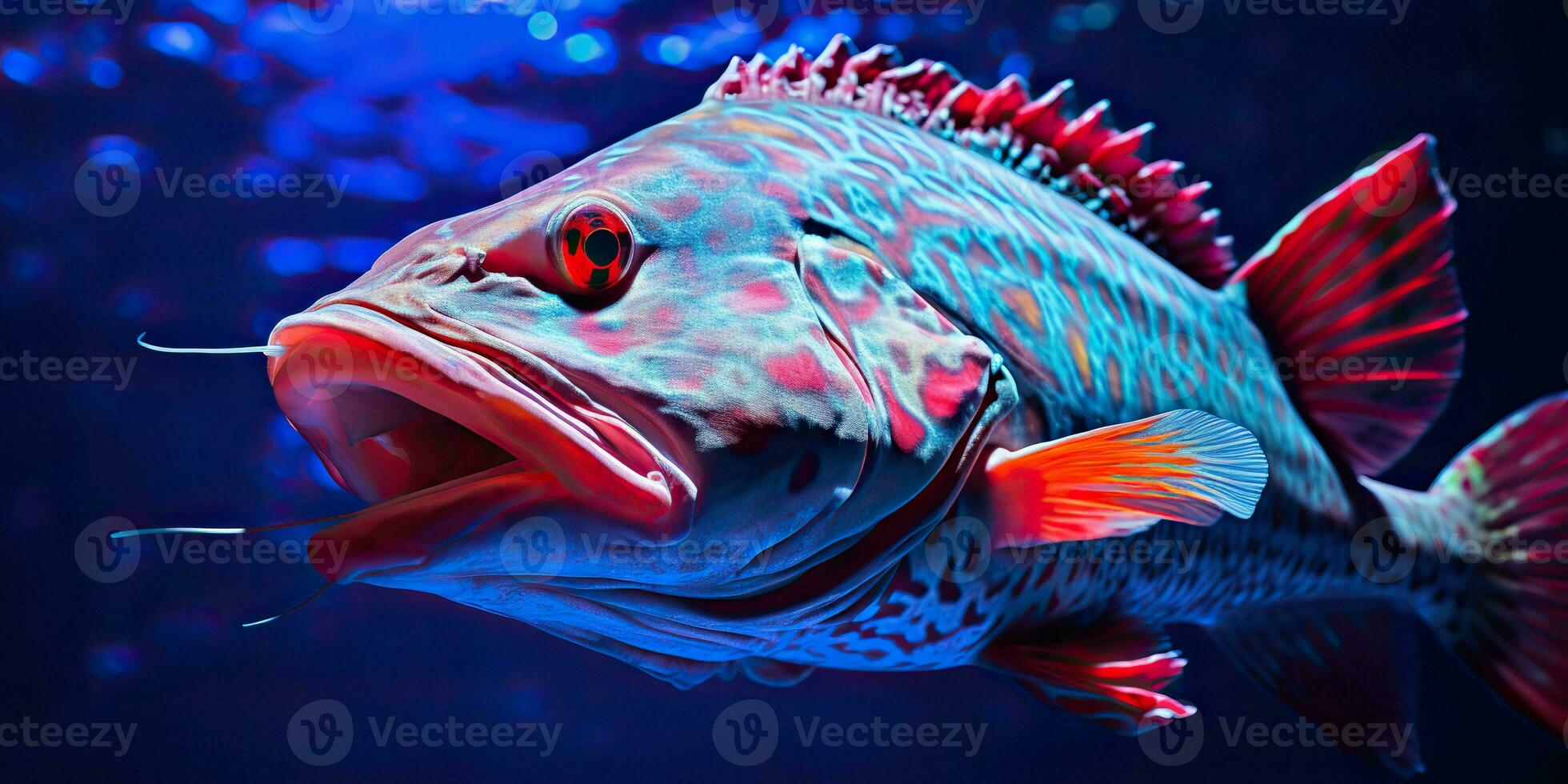 AI Generated. AI Generative. Realistic photo illustration of atlantic cod fish. Fishing underwater wild nautical world. Graphic Art