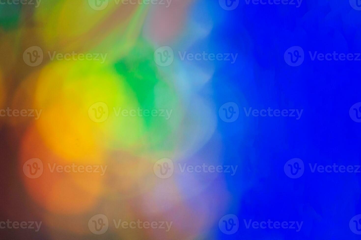 Abstract background in blue, yellow, orange neon glow colors. Background for event, party, carnival, holiday, other event. Copy space photo