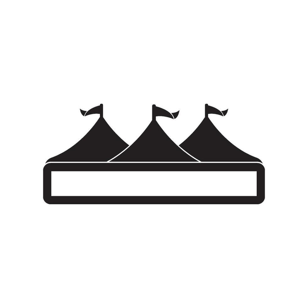 Vintage camping and outdoor adventure emblems, logos and badges. Camp tent in forest or mountains. Camping equipment. Vector. vector