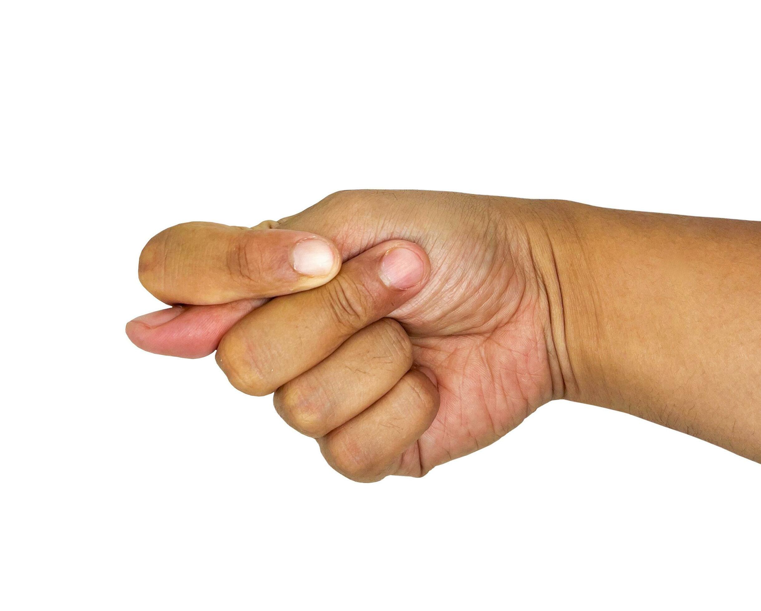 Left hand shop middle finger
