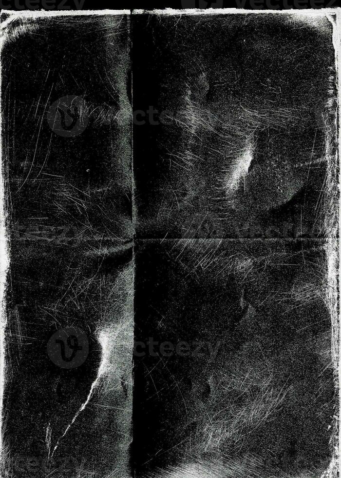 Rough Damaged Grunge Wrinkled Creased Folded Paper Cut. Authentic Distressed Overlay Poster Texture. Dust and Scratch. Surface Texture Background. tape effect photo