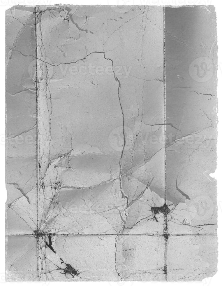 Rough Damaged Grunge Wrinkled Creased Folded Paper Cut. Authentic Distressed Overlay Poster Texture. Dust and Scratch. Surface Texture Background. tape effect photo