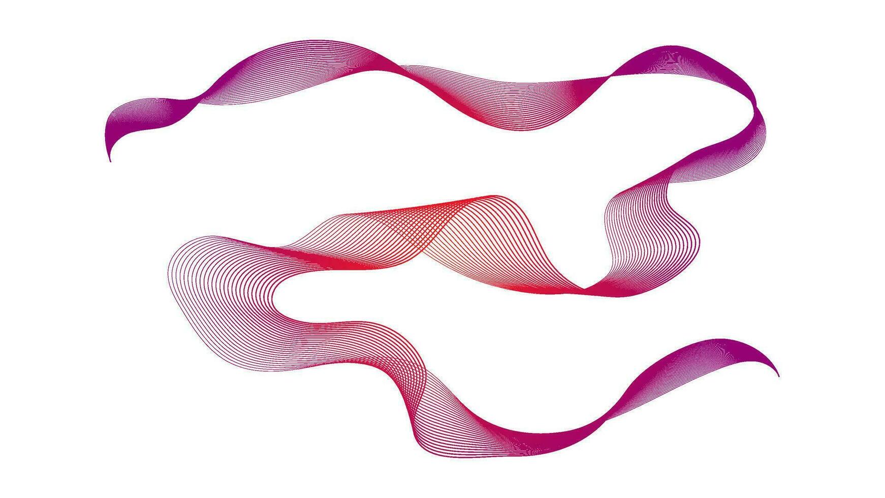 Abstract backdrop with wave gradient lines vector