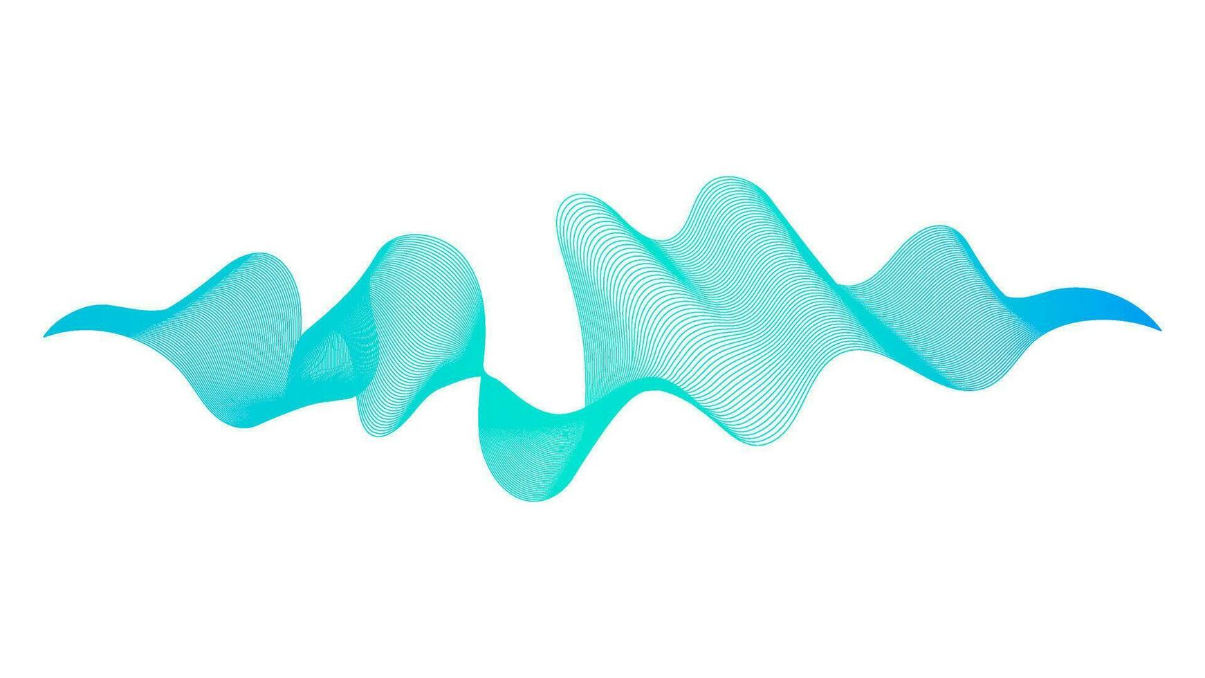 Abstract backdrop with colorful wave gradient lines vector