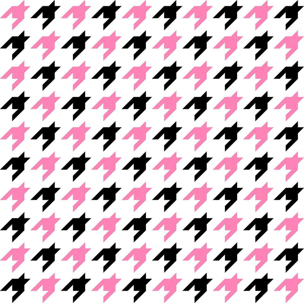 Seamless geometric pattern with black and white hounds tooth. Vector illustration.