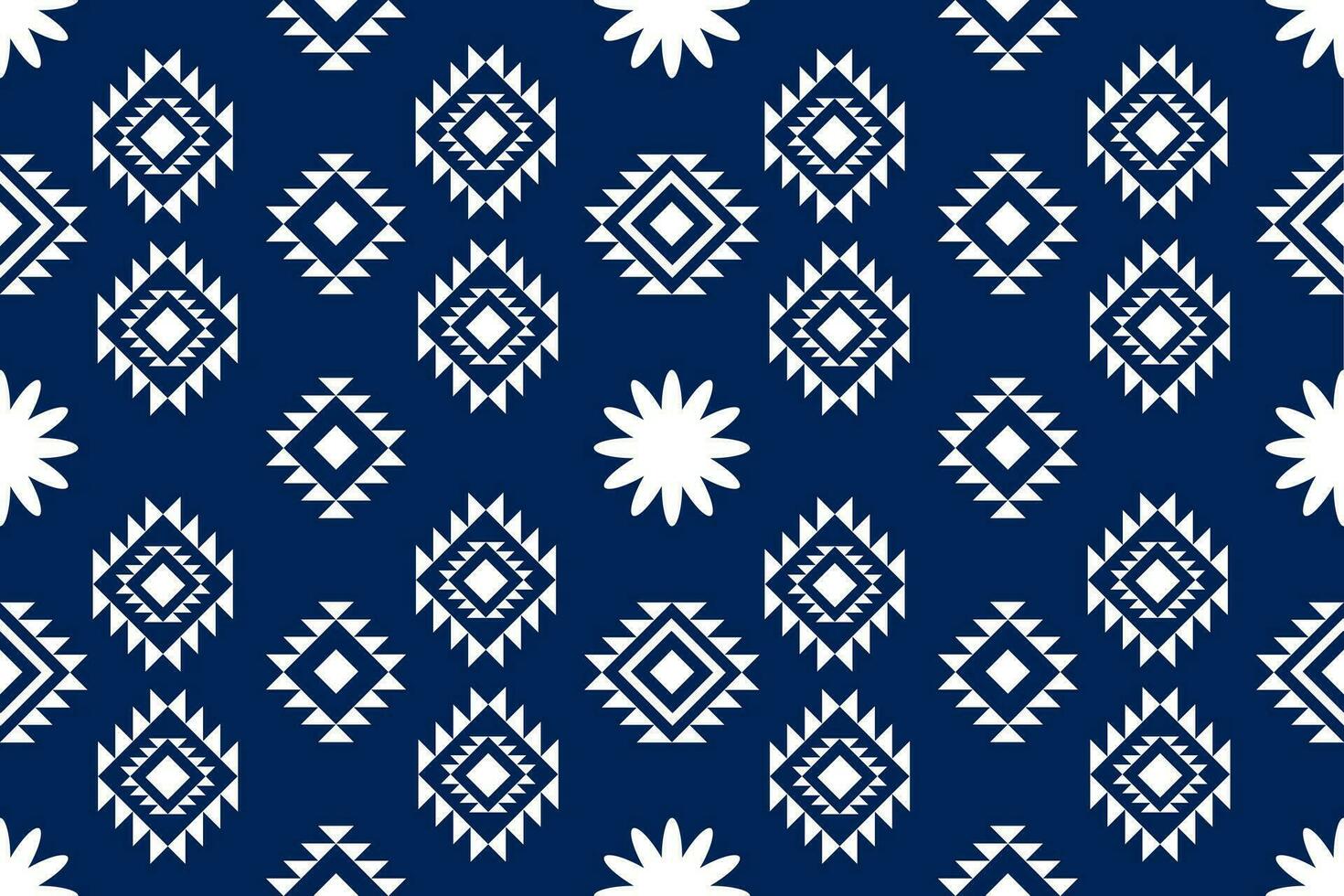 ikat geométrico folklore ornamento con diamantes tribal étnico vector textura. sin costura a rayas modelo en azteca estilo. gente bordado.