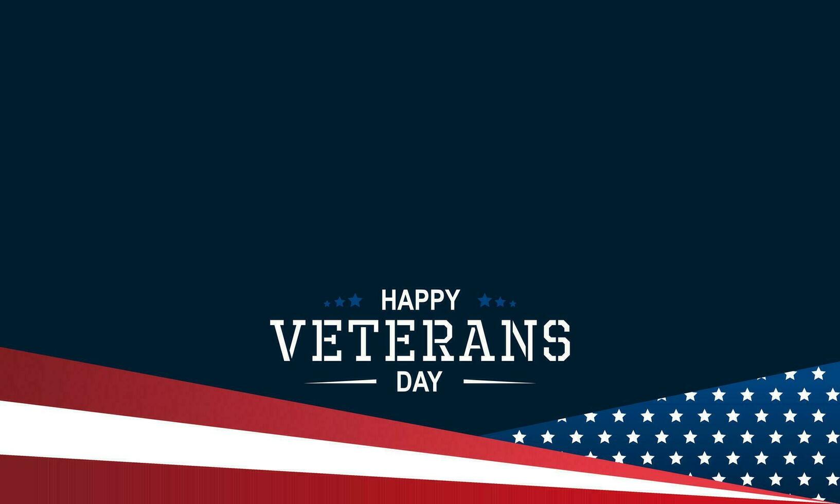 Flat Design Happy Veterans Day Copy Space Background vector