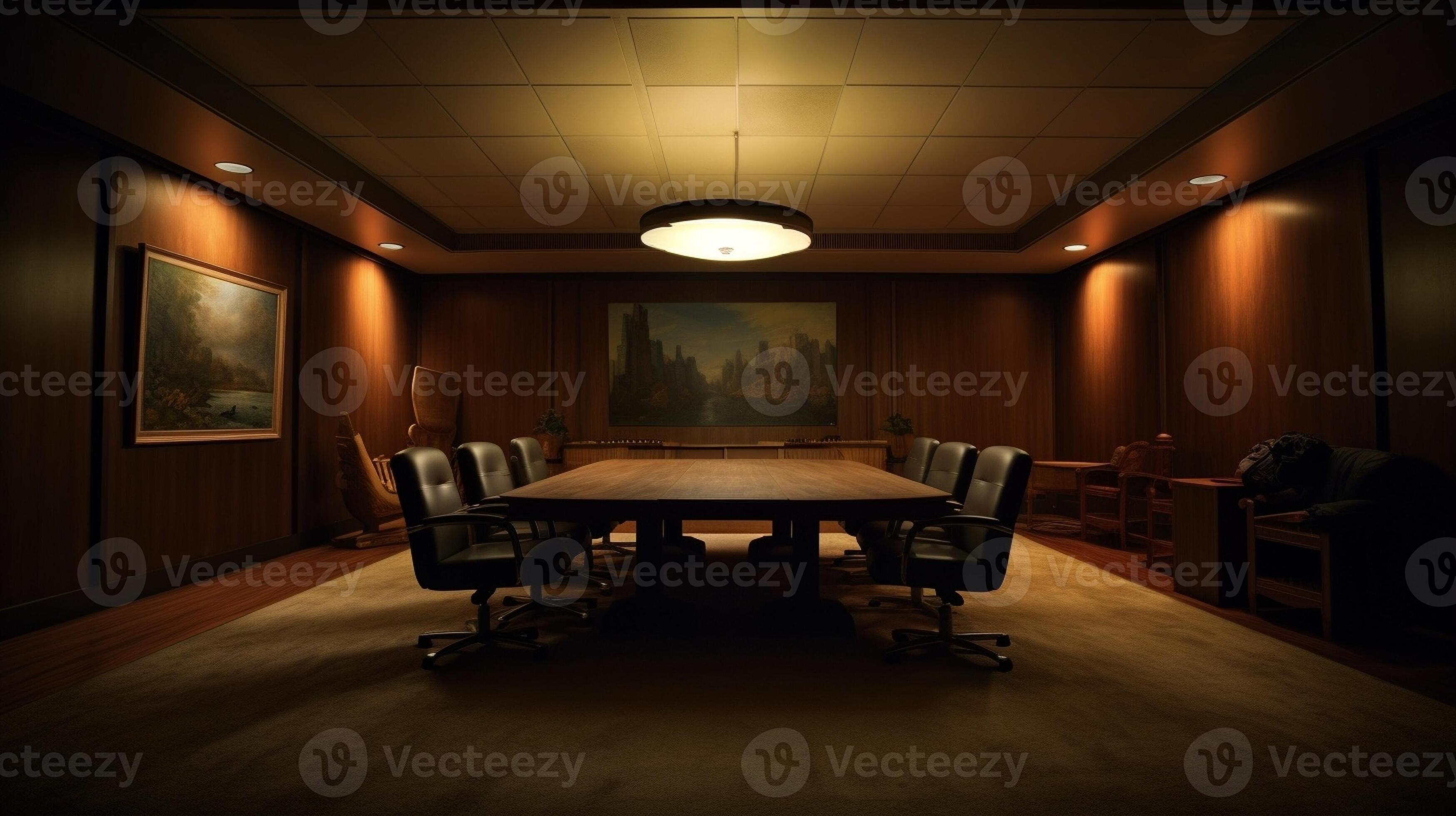 AI Generative secret meeting room interior background 29396670 Stock