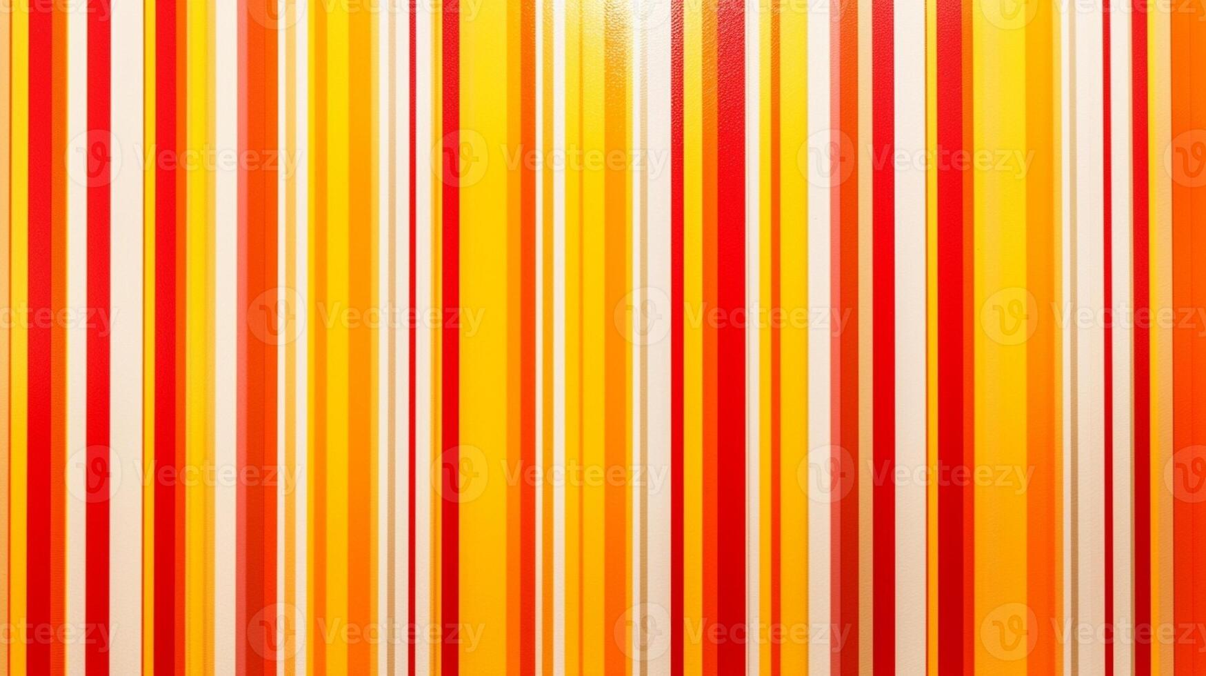AI Generative yellow and red striped background abstract lines pattern