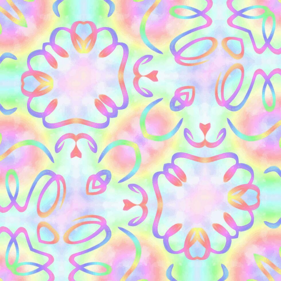 Moving colorful lines of abstract background vector
