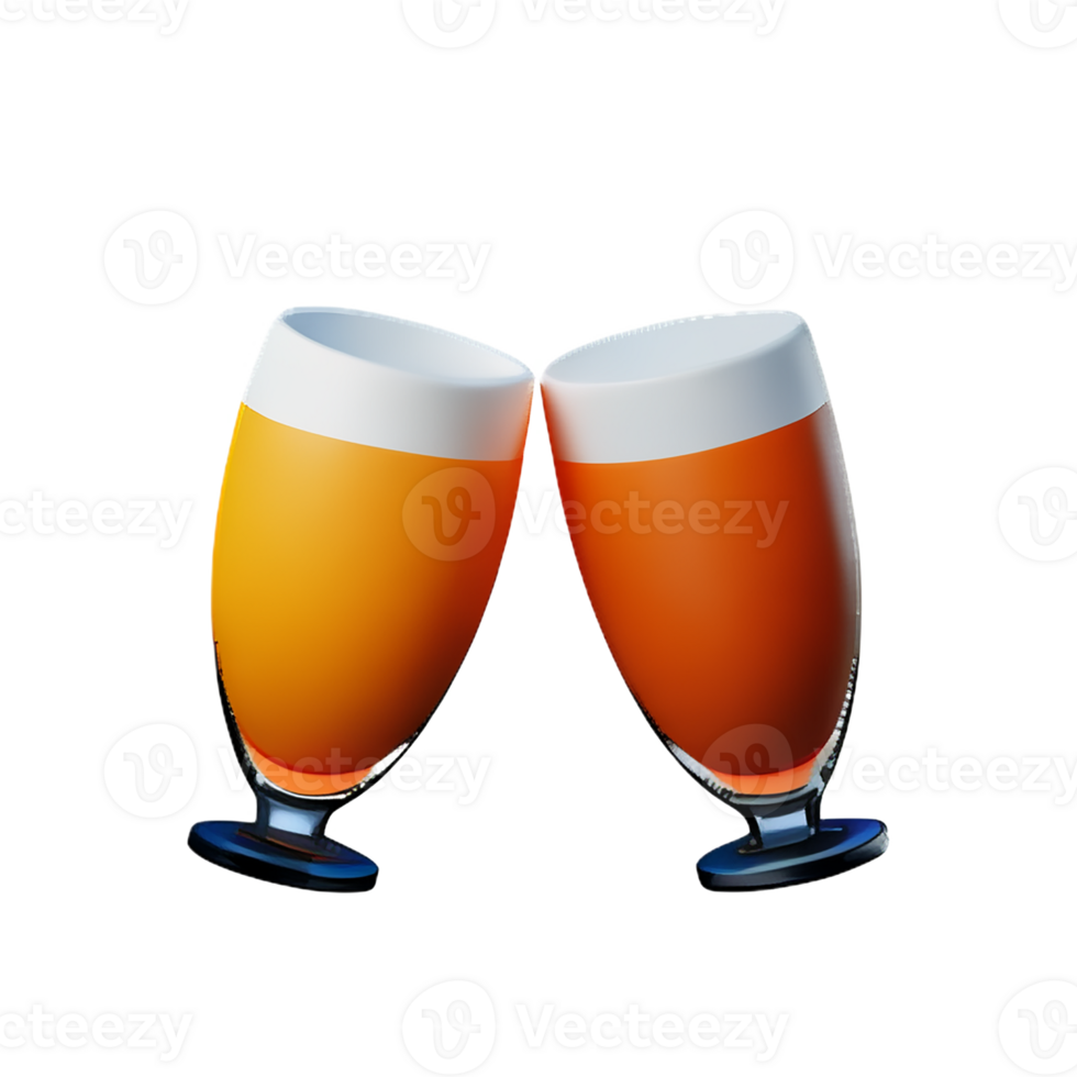 cheers 3d rendering icon illustration png
