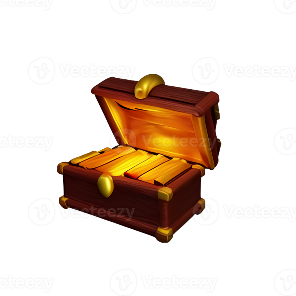 treasure 3d rendering icon illustration png
