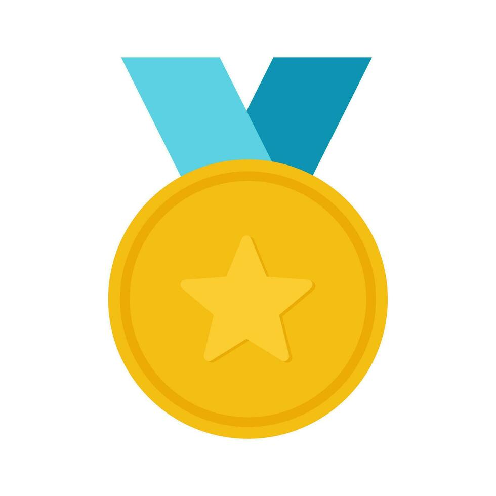 Medal Award Competition Icon Illustration Vector