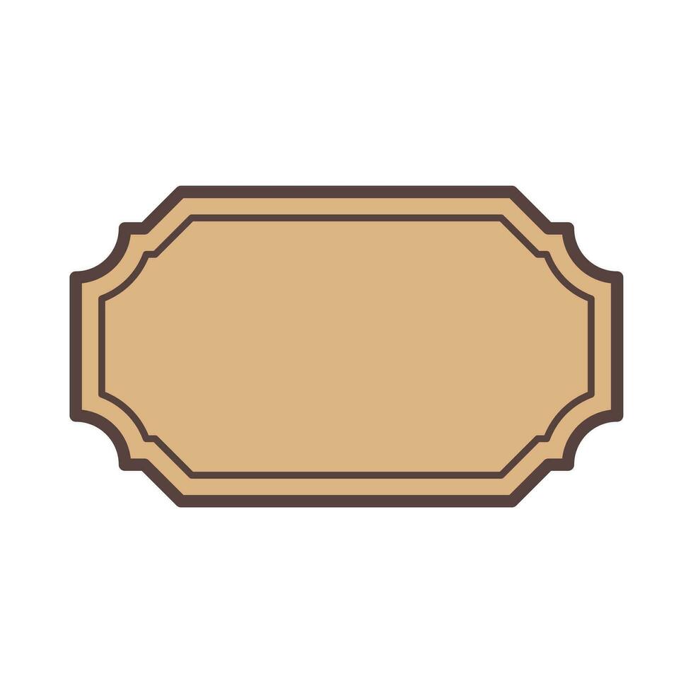Retro Label Element Vector . Vintage Label Element .