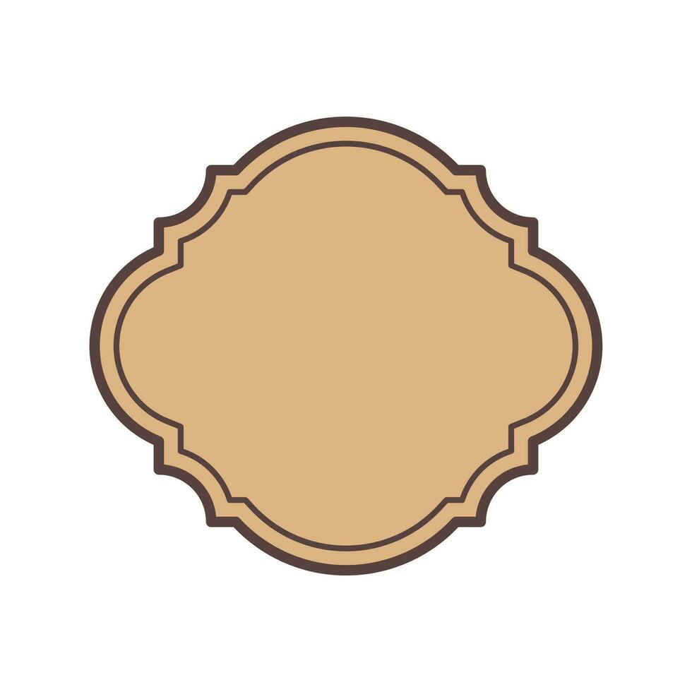 Retro Label Element Vector . Vintage Label Element .