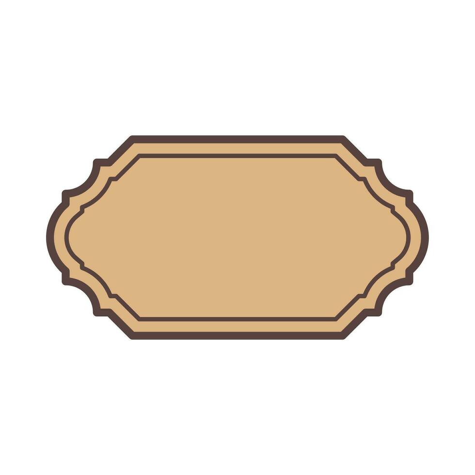 Retro Label Element Vector . Vintage Label Element .